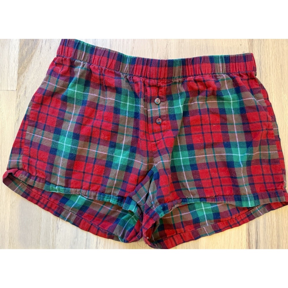 Target Wondershop Women's Sleepwear Pajama Shorts Tartan Plaid Red Size S